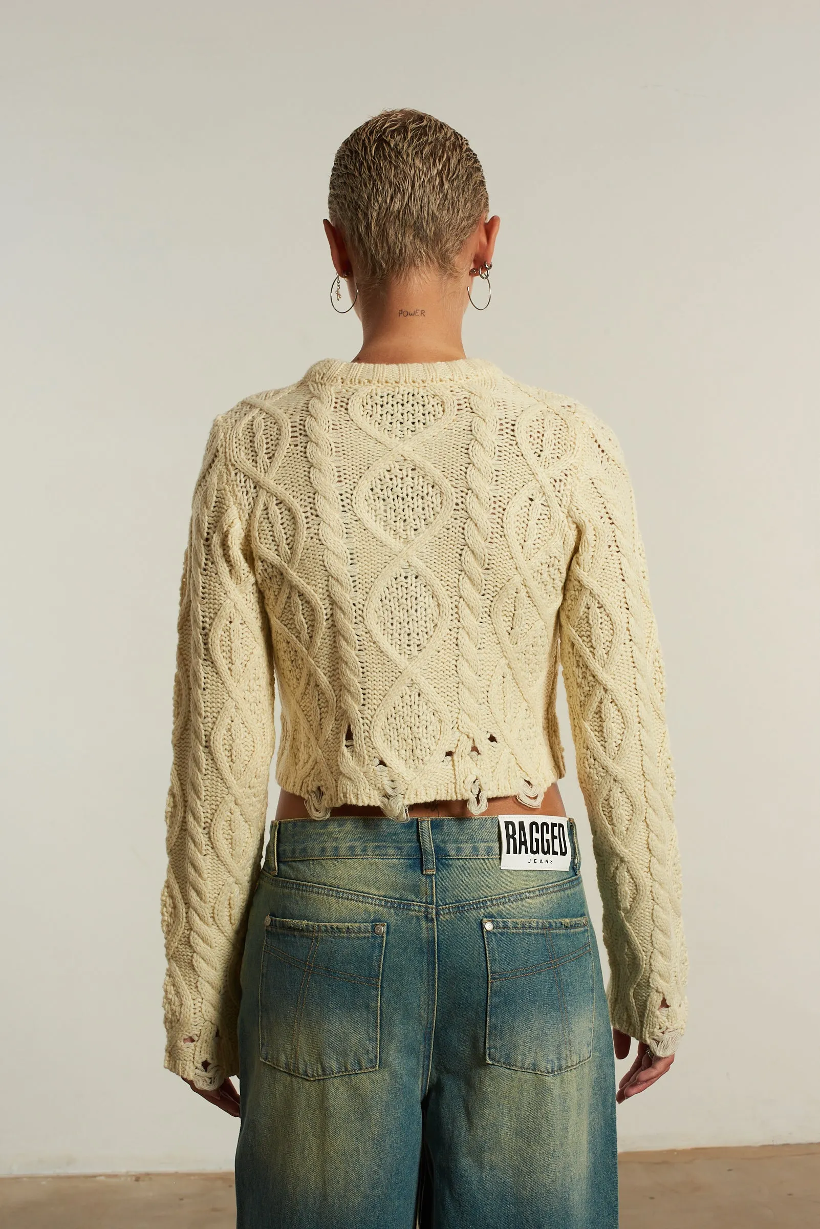 Saint Zip Cable Knit