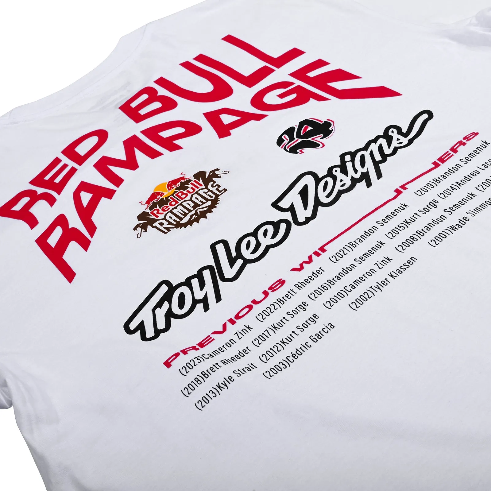 Short Sleeve Tee Troy Lee Designs X Redbull Rampage Mind Melt White