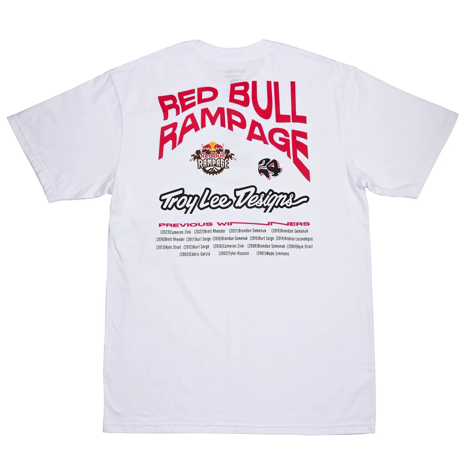 Short Sleeve Tee Troy Lee Designs X Redbull Rampage Mind Melt White