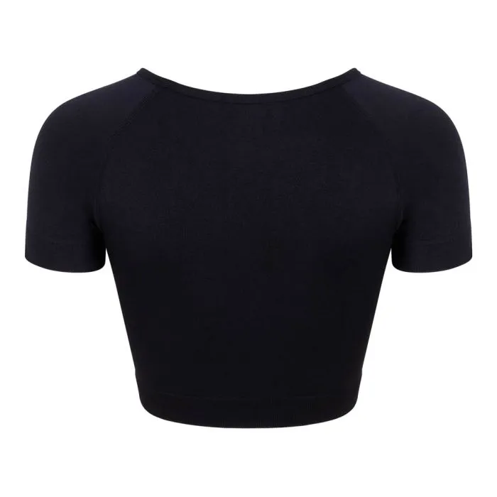 Silky Active Crop Top - Black