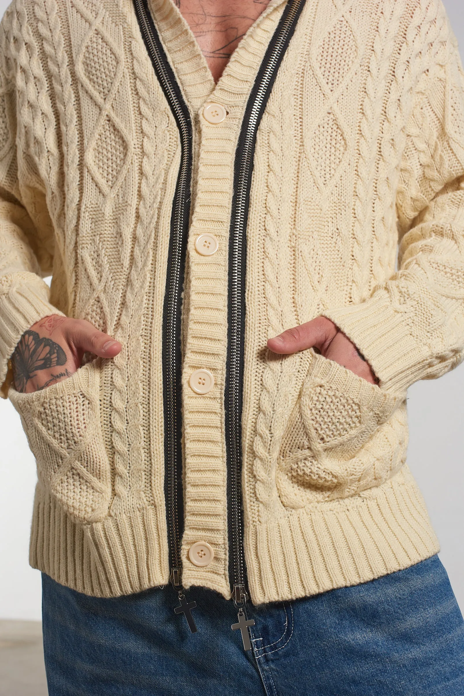 Simmer Cable Knit Cardigan