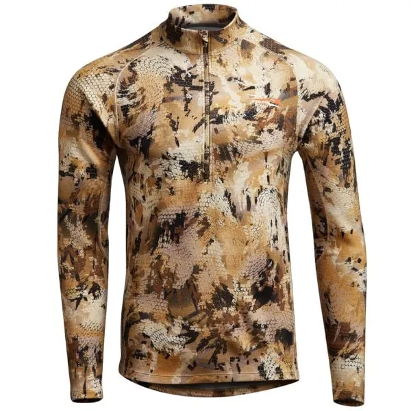 Sitka Merino Heavyweight Half-Zip Optifade Waterfowl Marsh