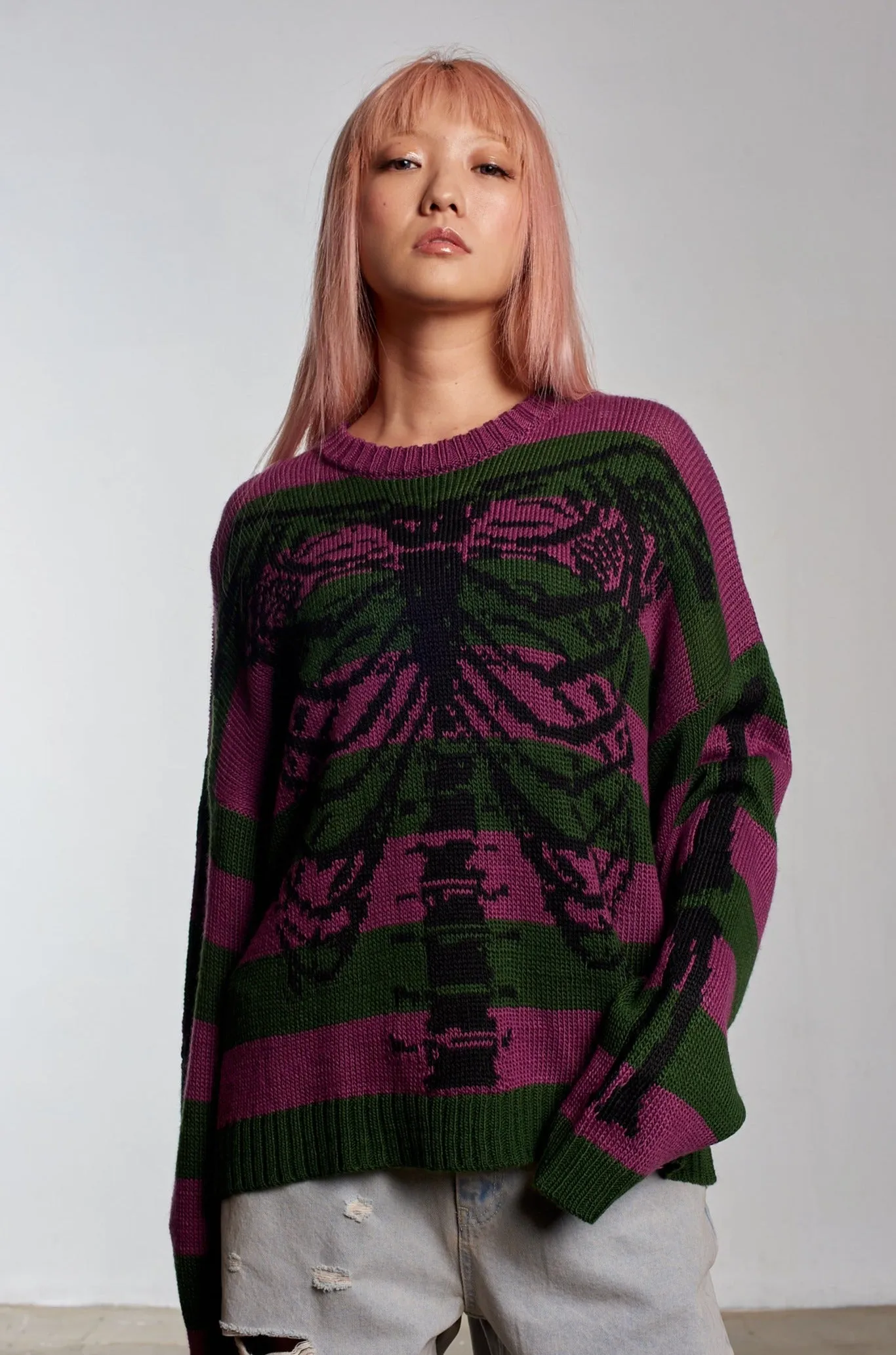 Skeleton Stripe Knit