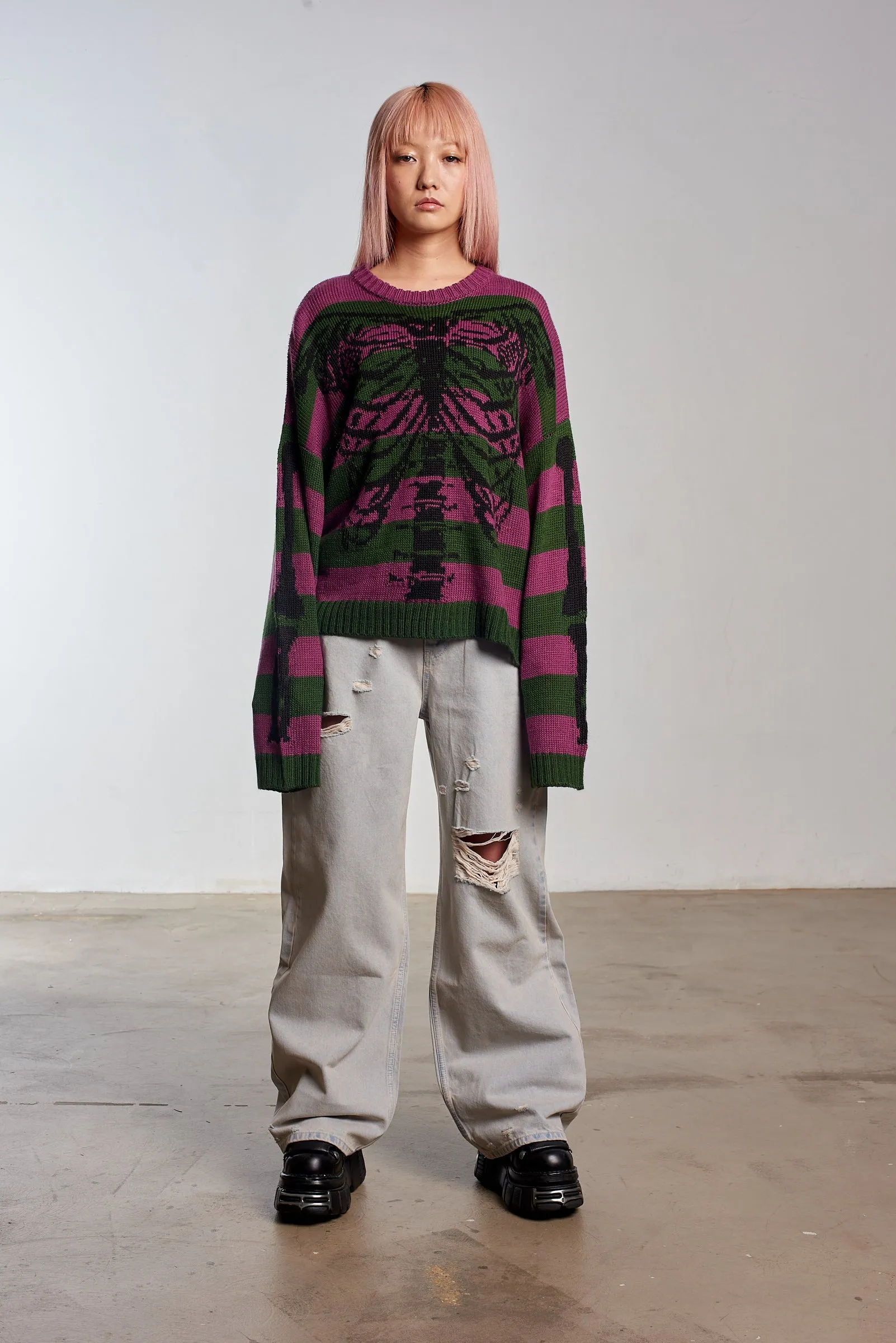 Skeleton Stripe Knit