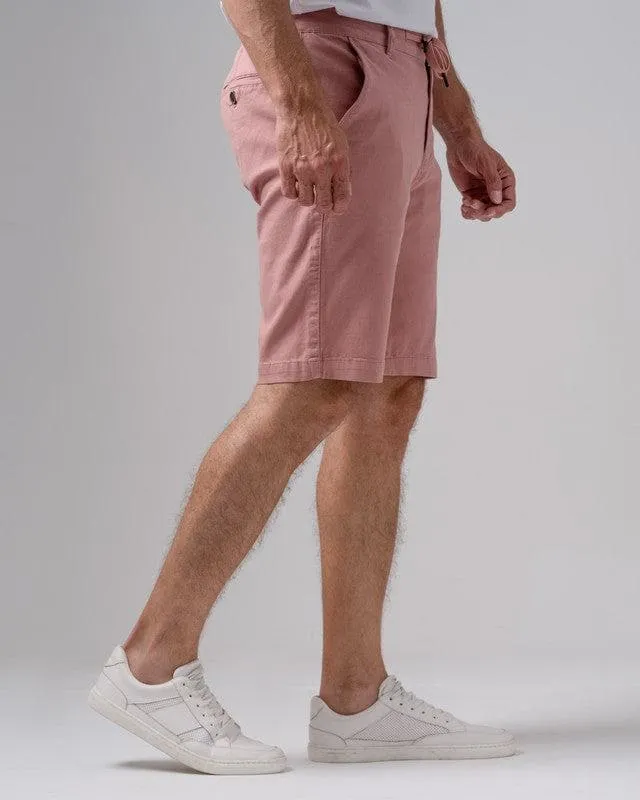 SLIM-FIT CHINO SHORT - CASSIS