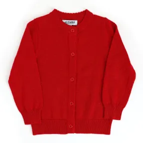 Sparkle Knit Cardigan - Bright Red