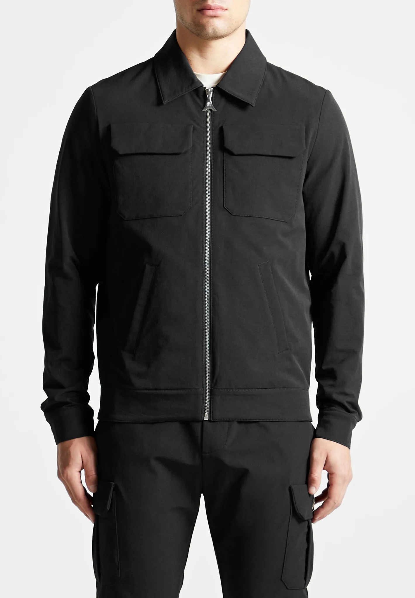 Technical Cargo Jacket - Black