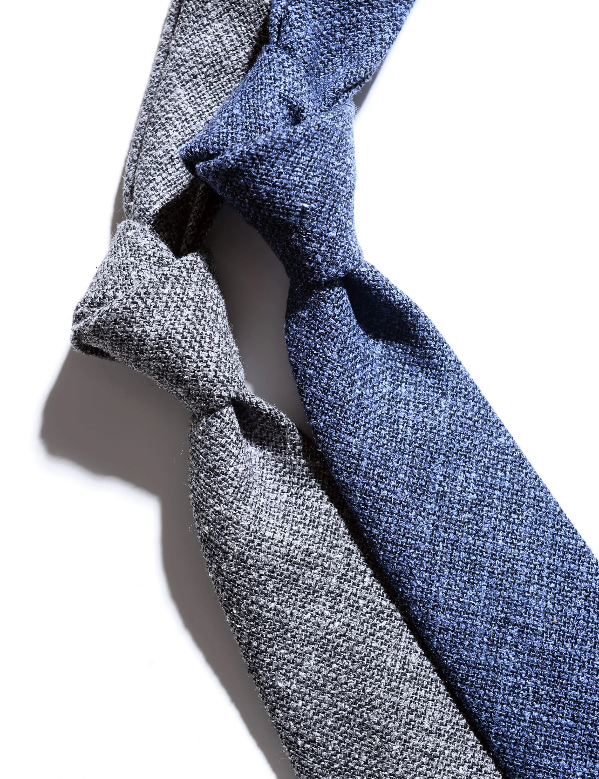 Textured Wool Tie - Ash