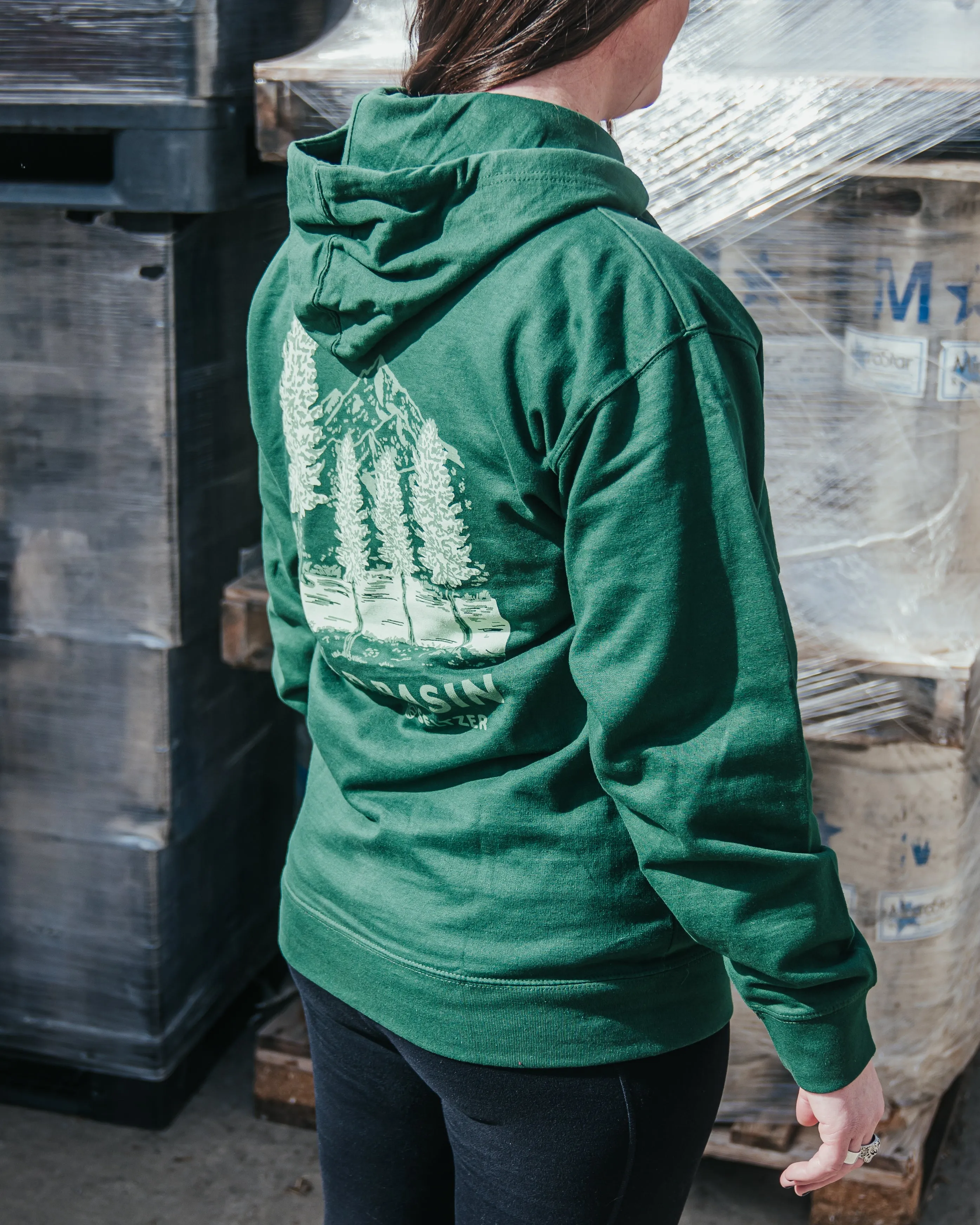 Wild Basin Forest Green Hoodie