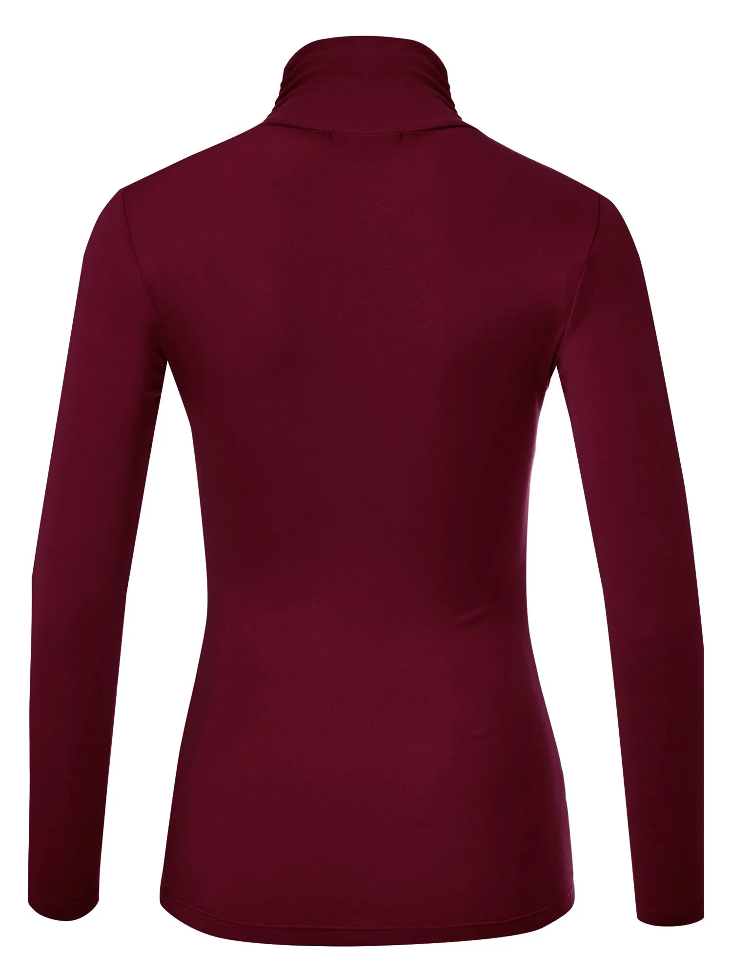 Women's Soft Long Sleeve Lightweight Turtleneck Top (FWT1129)