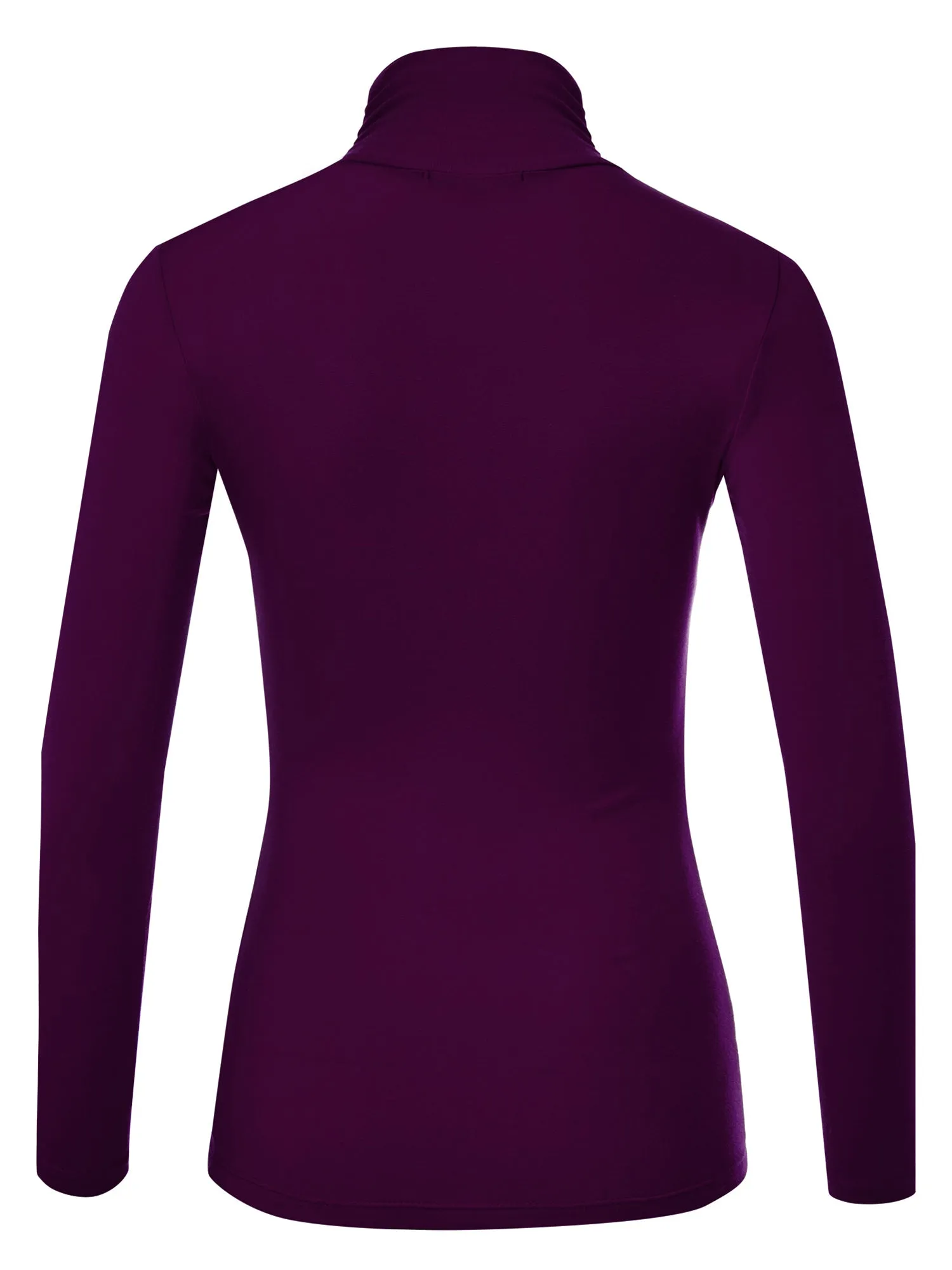 Women's Soft Long Sleeve Lightweight Turtleneck Top (FWT1129)