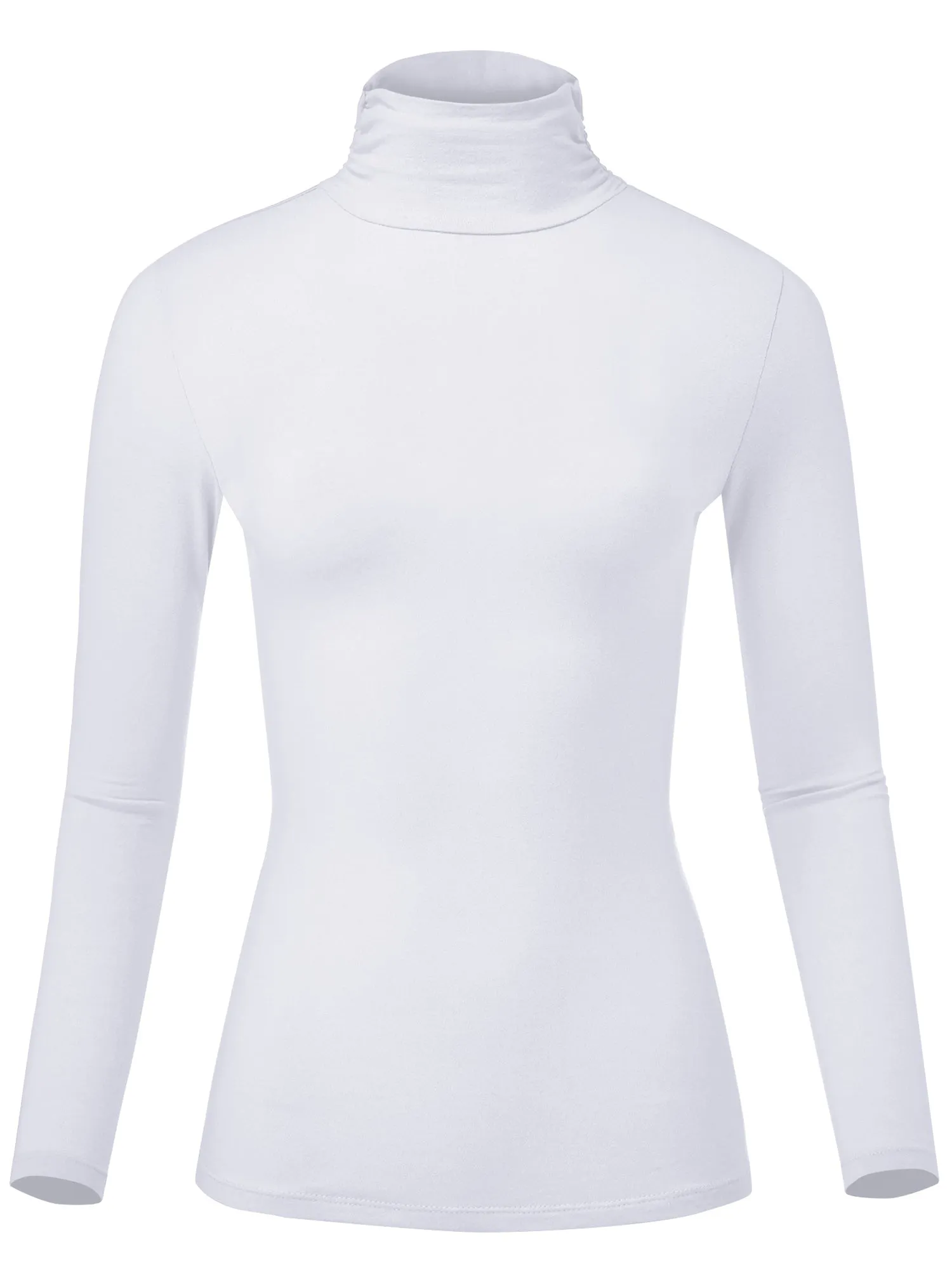 Women's Soft Long Sleeve Lightweight Turtleneck Top (FWT1129)