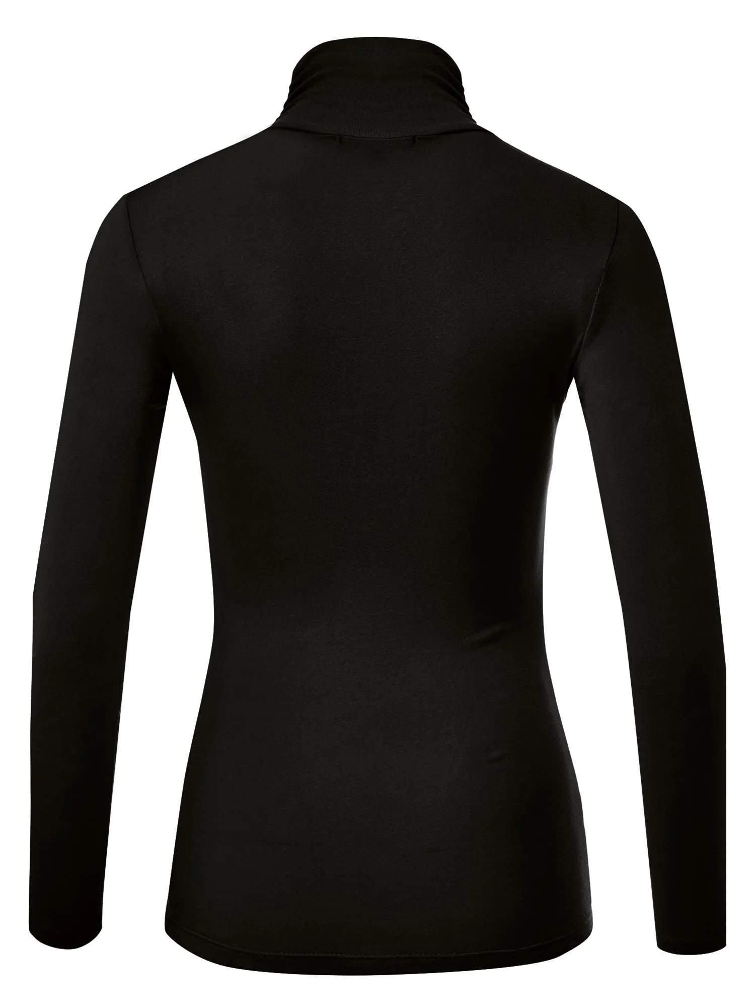 Women's Soft Long Sleeve Lightweight Turtleneck Top (FWT1129)